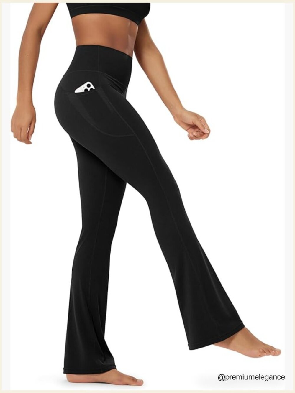 High Rise Flare Leggings with Pockets 30/32 Inseam Yoga Pants